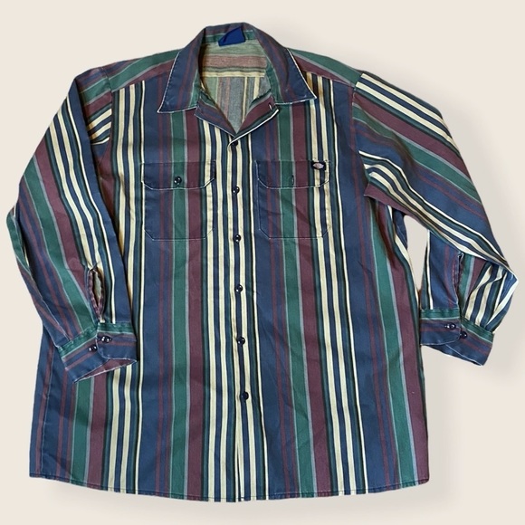 Dickies Other - Vintage Dickies Striped Button Down